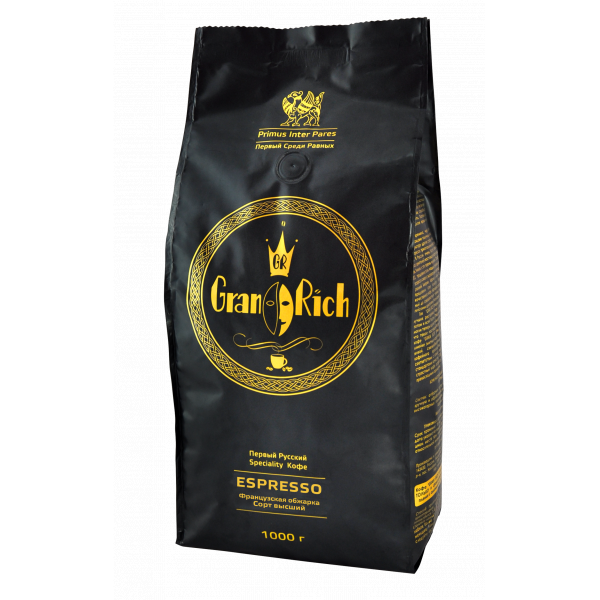 Кофе Gran Rich «ЭСПРЕССО» фр. обжарки упак. 1 кг